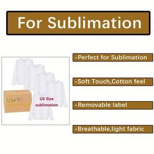 T-shirt pour homme unisexe personnalisé, livraison gratuite, polyester lourd, manches longues, chemises à sublimation - Product Image 4