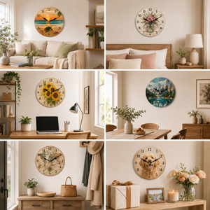 <span class=keywords><strong>Horloge</strong></span> <span class=keywords><strong>murale</strong></span> décorative Art Déco en bois, design tendance, nouvelle arrivée, grande taille, faite à la main, prix abordable, pour salon et maison. - Product Image 5