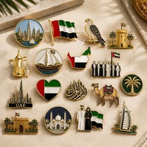 Metal Pin <strong>Badge</strong> Manufacturer Wholesale <strong>Making</strong> Custom Enamel Dubai Magnetic <strong>Badge</strong> - Product Image 1
