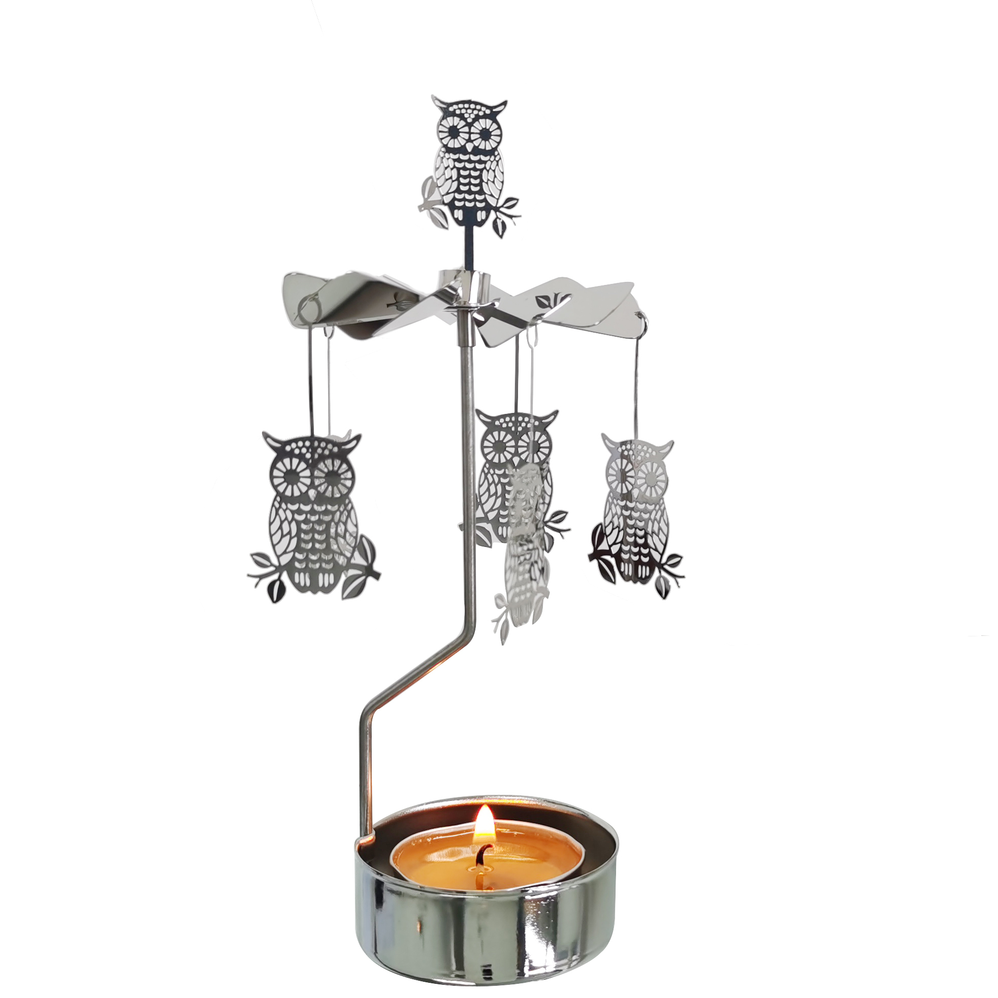 Custom Carousel Candle Rotating Windmill Rotary Candle Holder Spinning ...