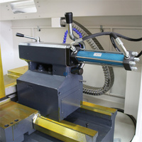 Tour CNC à faible coût CK6150 Système de contrôle GSK Conception de lit plat pour l'usinage à usage moyen
