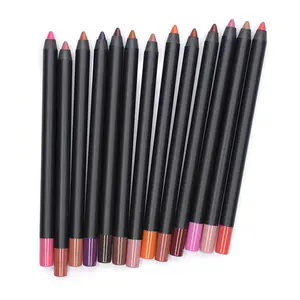 Crayon à lèvres mat à haute teneur en pigment crayon à lèvres imperméable à l'eau de marque privée et eye-liner ingrédient minéral crayon de rouge à lèvres