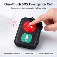Pendentif de surveillance à distance D1 pour personnes âgées, pendentif SOS portable pour les parents âgés, traceur GPS, appel bidirectionnel, dispositif d'alerte médicale pour les personnes âgées