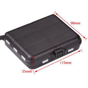 Caja de Pesca de Plástico, 115 mm x 90 mm x 35 mm, Estuche Portátil para Almacenamiento de Cebo, Accesorios de Pesca para Exteriores - Product Image 1