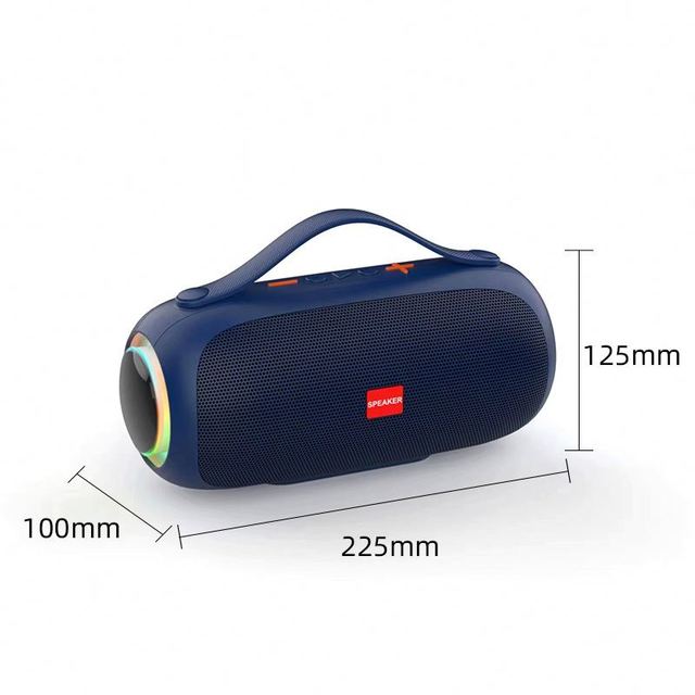 New Portable Waterproof Outdoor Speaker with RGB LED Lights for 5.3 for Computer & Mobile Phone Camping Gift Wholesale