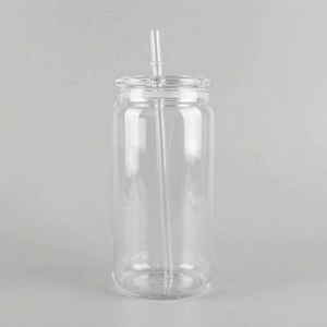 16Oz Clear Plastic USA Stocked Cups-BPA-Free Minimalist Camping Travel <b>Bottle</b> with Screw-On for for Adults - Product Image 1