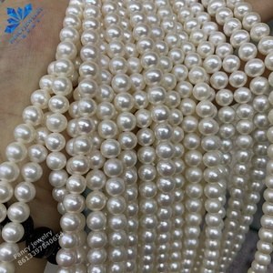 7-8mm AAAAA real genuino agua dulce perla cultivada agua dulce al por mayor río cultivado natural perla suelta hebra - Product Image 5