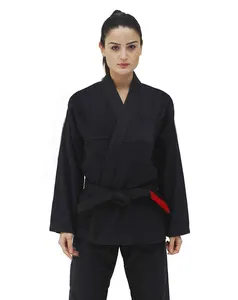 超级黑色Jiu Jitsu gitsu Gi女士顶级质量bjj套装女士珍珠编织450 GSM出厂价格定制巴基斯坦制造