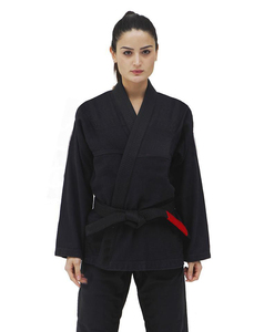 จีมิสซูเปอร์สีดำ Jitsu GI ผู้หญิงถักเปียไข่มุก450แกรม OEM ผลิตตามสั่งคาราเต้ศิลปะการต่อสู้ราคาโรงงานปากีสถาน - Product Image 1