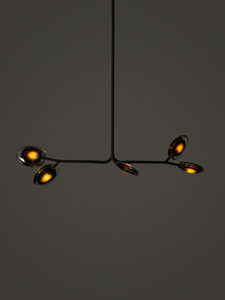Lampadario Decorativo Artistico di Forma Rotonda con Interno Unico, Lampade a Sospensione in Vetro dal Design Moderno e Creativo per Soggiorno - Product Image 1