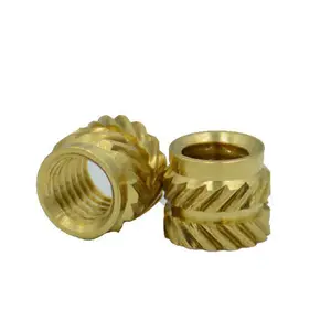 m2 m2.5 m3 m4 m6 Brass Heat-Set Inserts for Plastic