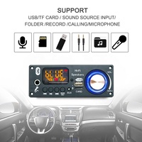 2 X 80W Papan Amplifier Audio Bluetooth Pemutar MP3 Modul Bluetooth DC 6V-24V Dengan Fungsi Mikrofon