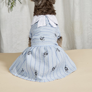 Venta directa de fábrica de vestidos para perros y gatos para primavera y verano, finos y transpirables, perfectos para perros pequeños como Teddy y - Product Image 3