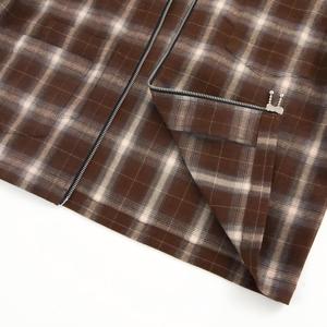 <span class=keywords><strong>Camicia</strong></span> da <span class=keywords><strong>uomo</strong></span> oversize in flanella marrone tinta in filo, anti-restringimento, <span class=keywords><strong>con</strong></span> zip e maniche lunghe - Product Image 6