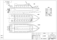 Bateau de pêche cabine 26 personnes en fibre de verre entièrement fermé, 29FT/8.8m, personnalisable - Offre Spéciale