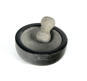 Accesorios <span class=keywords><strong>de</strong></span> cocina personalizados, herramientas <span class=keywords><strong>de</strong></span> cocina <span class=keywords><strong>de</strong></span> 20cm, molinillo Molcajete grande, mortero y mortero <span class=keywords><strong>de</strong></span> granito - Product Image 6