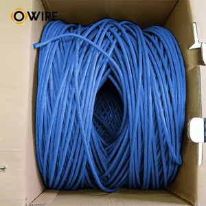 Owire cat6 kablo 24AWG PVC LSZH PE CE CMR geçti testi Orage 50m 0.58bc Cat6 UTP communicationcables kedi 6 lan kablosu