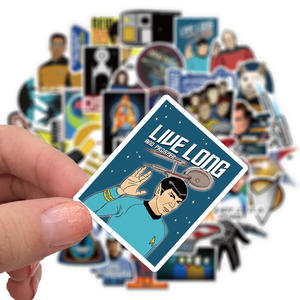 ZY0878C Paquete <span class=keywords><strong>de</strong></span> 50 Pegatinas <span class=keywords><strong>de</strong></span> Vinilo <span class=keywords><strong>de</strong></span> PVC <span class=keywords><strong>de</strong></span> <span class=keywords><strong>Star</strong></span> <span class=keywords><strong>Trek</strong></span> para Equipaje, Guitarra, Patineta, Decoración - Product Image 1