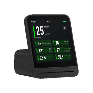 Qingping akıllı OLED hava kalitesi izleme 2 sensör dedektörü PM2.5 TVOC su geçirmez gürültü toz monitör saat pil Bar plastik - Product Image 4