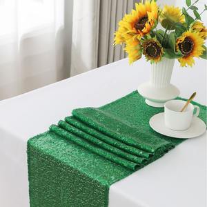 공장 재고 고급 클래식 도트 자수 폴리에스터 세탁 가능 테이블 플래그 호텔 웨딩 파티 장식 테이블보 - Product Image 4