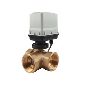 Электрический шаровой кран с латунным приводом, 24 В, 3-ходовой, 2 дюйма, с электроприводом - Product Image 1