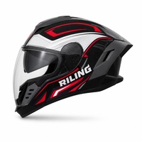 Casque de moto 905 Blade Ghost Face en ABS avec double visière, emplacement pour écouteurs Bluetooth, certifié 3C/DOT, version améliorée