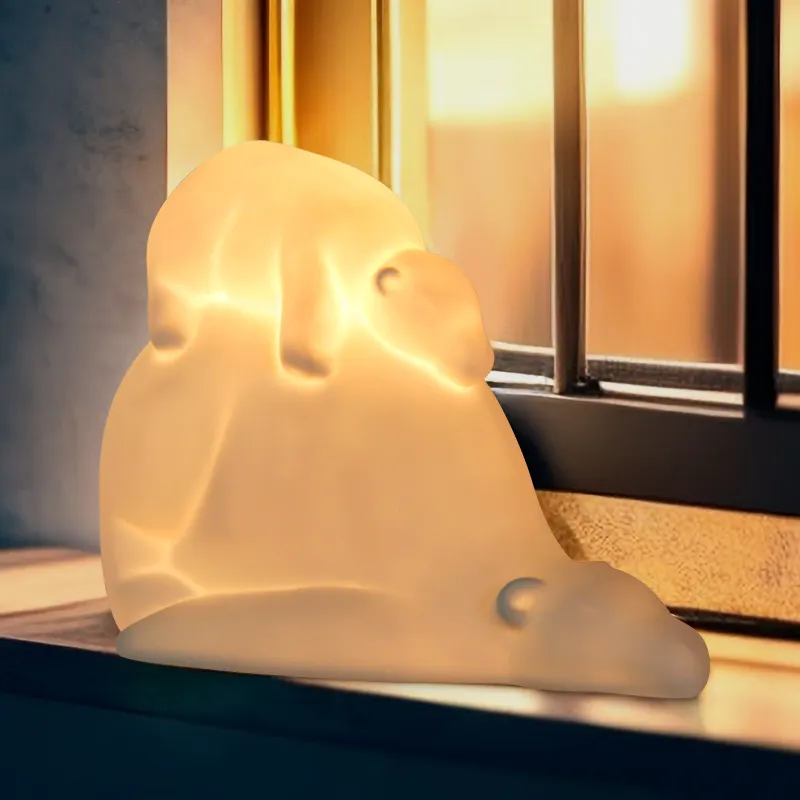 Nuovo arrivo simpatici animali a forma di orso personalizzati per bambini lampada a led da comodino luce calda da scrivania per luce notturna per bambini