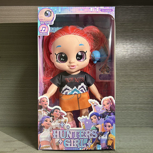 Bambola da 10 pollici K-P Demon Girl Group con occhi 5D, musica <span class=keywords><strong>e</strong></span> statuette in vinile morbido Lumi, Mira <span class=keywords><strong>e</strong></span> Zoe - Decorazione giocattolo - Product Image 4