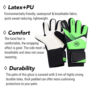 <span class=keywords><strong>Gants</strong></span> de <span class=keywords><strong>gardien</strong></span> de but respirants <span class=keywords><strong>Gants</strong></span> de <span class=keywords><strong>gardien</strong></span> de but de football en latex avec support de doigt pour <span class=keywords><strong>junior</strong></span> et enfants pour l'entraînement et le match - Product Image 2
