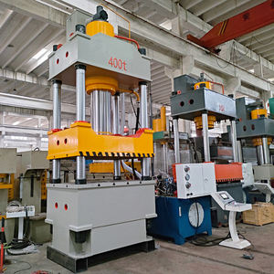 Presse hydraulique à quatre colonnes de 400 tonnes pour le formage profond de tôles, fabrication de chariots à roues et de pelles en métal/fer - Product Image 2