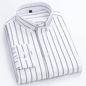 Plus Size Men's Shirts Cotton Shirt With Pocket Customized OEM ODM LOGO Wholesale Uniforms Clothes For Man Dress Shirts