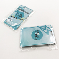 Étiquette de bagage en plastique personnalisée avec logo et nom imprimés, taille standard, accessoire de sac, impression offset, code QR inclus