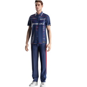 เสื้อคริกเก็ตออกแบบสำหรับทีมกีฬาผู้ชาย ชุดออกกำลังกายสำหรับผู้ผลิตเสื้อผ้ากีฬาสีสันสดใส - Product Image 5