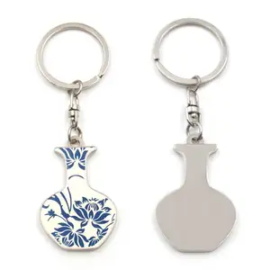 Chinese Element Specialized Design Metal Hard Enamel Keychain