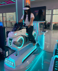 Arcade de course de vélo en réalité virtuelle 9D pour une personne, en métal, pour centre commercial, parc d'aventure, fibre de verre - Product Image 4