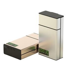 Thông minh di động hút thuốc công cụ Kiểm soát 20 cái của hợp kim nhôm mỏng kim loại khóa hẹn giờ thuốc Lá Trường hợp với bộ đếm thời gian - Product Image 3