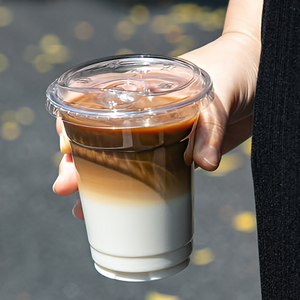 Tasses PLA biodégradables compostables de 12oz 360ml tasse à boire transparente épaissie écologique renouvelable pour l'utilisation de café de café - Product Image 6