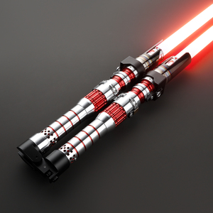 Sabre laser Nexussabers Dark Rey Heavy Dueling, poignée en métal, swing fluide, double poignée, <span class=keywords><strong>épée</strong></span> laser pour les combats de cosplay <span class=keywords><strong>Star</strong></span> <span class=keywords><strong>Wars</strong></span> - Product Image 1