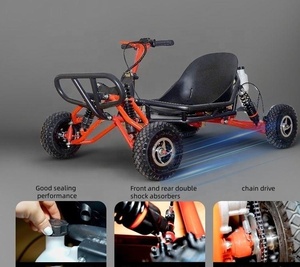 Go Kart 90CC Pedal Gas untuk Segala Medan UTV Sepeda Drifting Pantai dengan Mesin Dua Langkah Kecepatan 35km/jam untuk Petualangan Luar Ruangan - Product Image 4