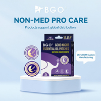 Patchs d'huile essentielle de lavande BGO, lot de 24, patchs pour le sommeil à libération lente, sans camphre, sans méthylsalicylate, sans contact cutané