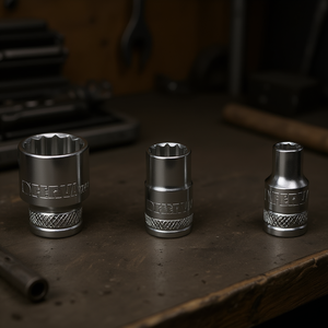 Fervi Polygonal <b>Socket</b> Wrench Normal Series <b>12</b> <b>Point</b> Chrome Vanadium Steel - Product Image 3