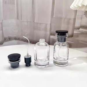 Custom 30ml Round Glass Black Empty Perfume Bottle with Screw Cap Silk Screen Printed <b>Reed</b> <b>Diffuser</b> Ready <b>for</b> Brand China - Product Image 5