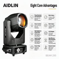 Projecteur à faisceau mobile 295W DMX512, double prisme, 13 couleurs, Gobo, pour mariage, fête, discothèque, concert