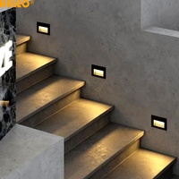 86 Boîtiers encastrés pour éclairage de sol extérieur, lampes LED carrées pour allées et marches, étanches, pour coins