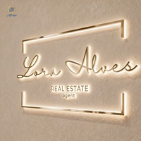 Signalétique extérieure LED 3D étanche, panneau publicitaire rétroéclairé LED 3D, enseigne LED personnalisée pour l'extérieur, signalétique murale intérieure