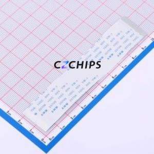 ZX-FFC1.0-T-10048-40P FFC Cable (Flexible Flat Cable) P=1mm Connector 40P 1mm Non-Inverting 10cm - Product Image 1