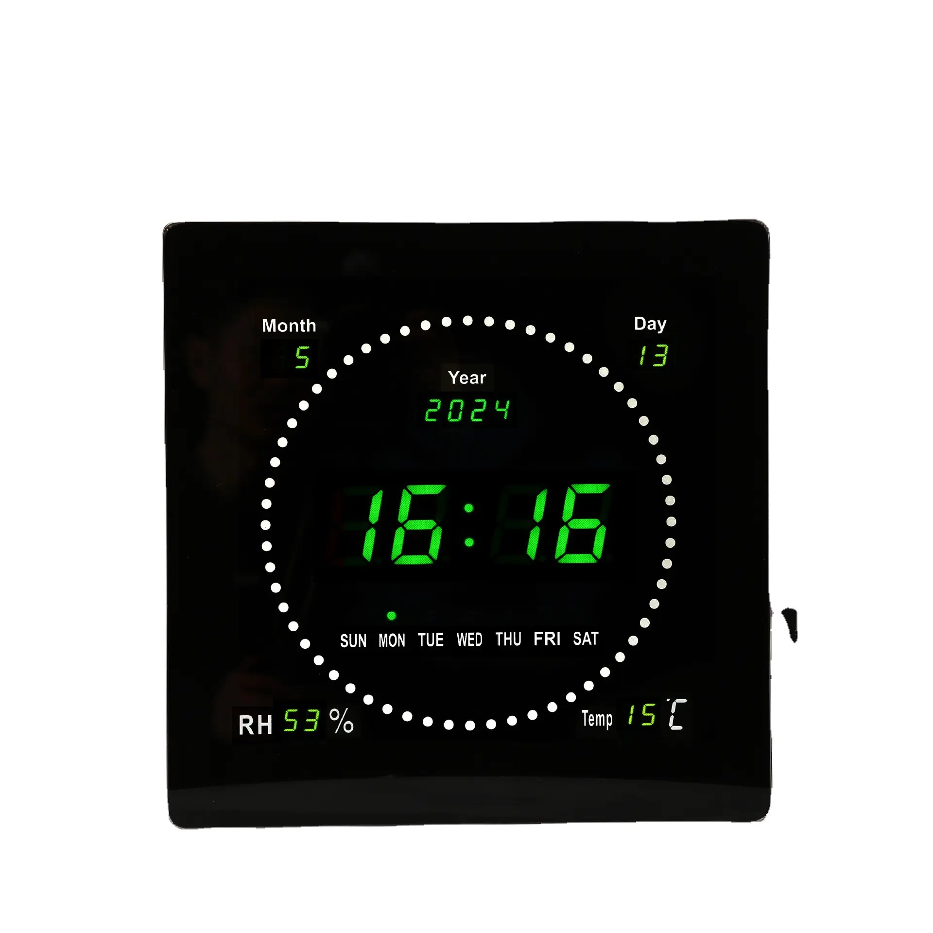 Высококачественные электронные цифровые светодиодные настенные часы Бытовая Гостиная Кабинет вертикальные подвесные настенные часы RH День календарь часы