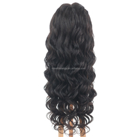 Nouveautés Perruques Lace Frontal 100% Cheveux Humains 13*6, Ondulées Naturelles Bouclées Pré-Pluckées, Effet Vague d'Eau Lâche