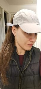 Kadın ayarlanabilir yüksek dağınık topuz beyzbol şapkası Criss çapraz at kuyruğu hızlı kurutma şapka ile el nakışı - Product Image 3