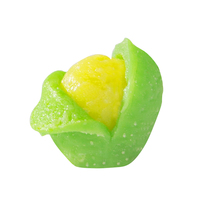 Bonbons gélifiés pelables, 20 saveurs de fruits, halal, sucrés, avec vrais jus, collation pour fêtes, vente en gros, boîte de 80g en forme de boule